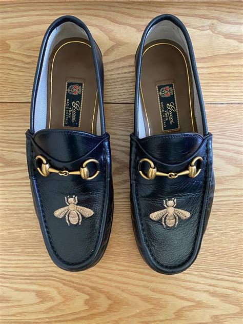 gucci fur loafers bee